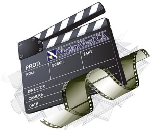 VectorVest CA Movie Clapper Board