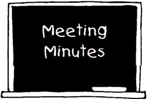 Meeting Minutes Chalkboard