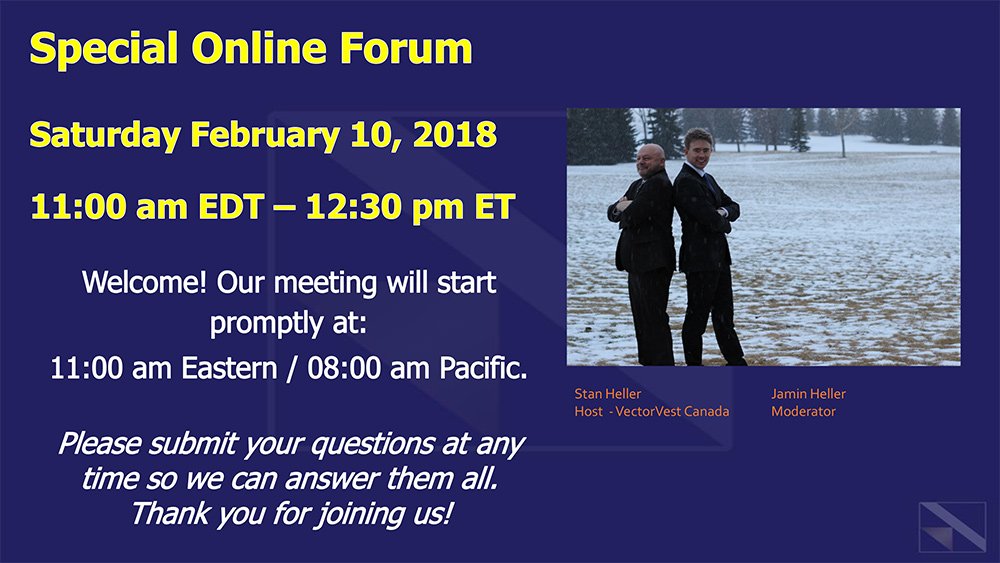 Online Forum opening slide