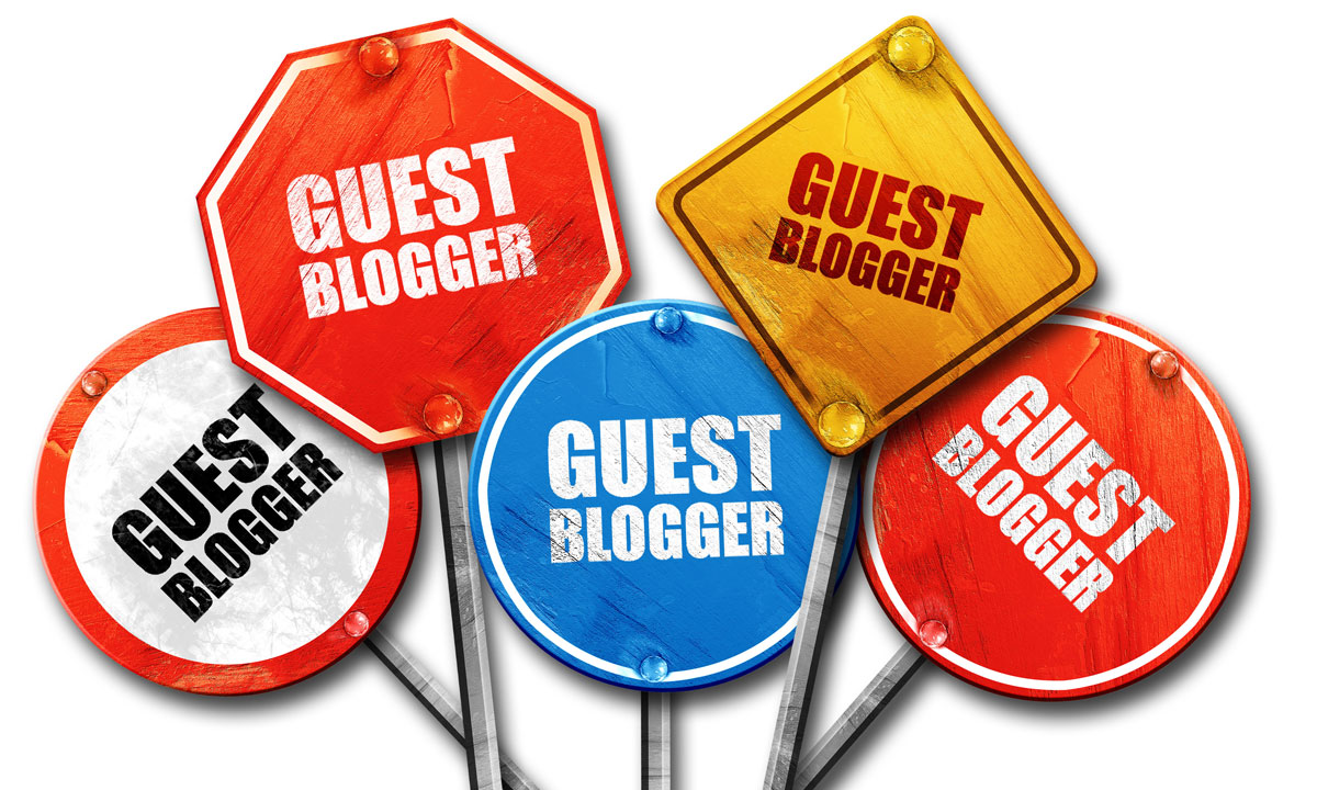 Guest Blogger signs
