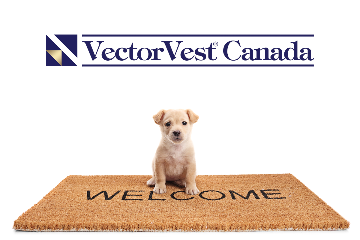 VectorVest Canada Welcome puppy